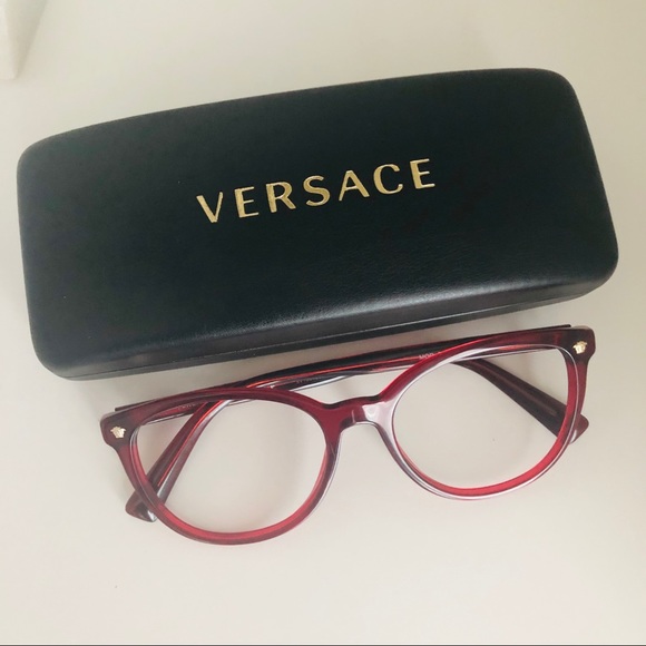 Versace Accessories - Versace Eyeglass Frame - Red